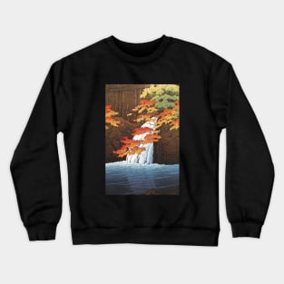 Senju Waterfall at Akame by Kawase Hasui Crewneck Sweatshirt